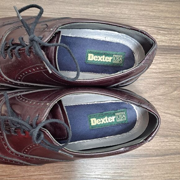 Dexter Dark Brown Oxfords, Mens Lace Up Casual Dress Shoes Size 10.5 M - Picture 6 of 7